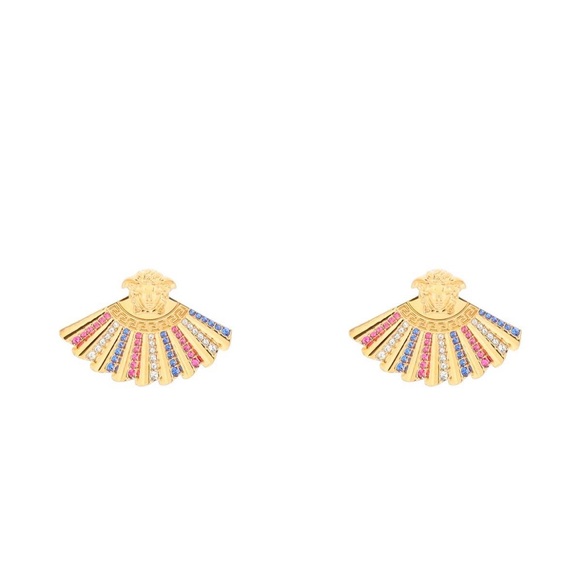 Versace Medusa Fan Earrings Stud - Picture 4 of 4